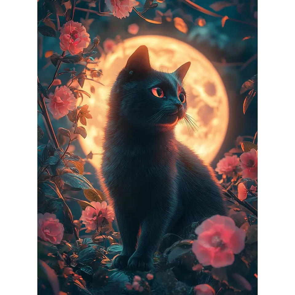 New Arrivals Diamond Embroidery Animal Kit DIY Drill Painting Cat.