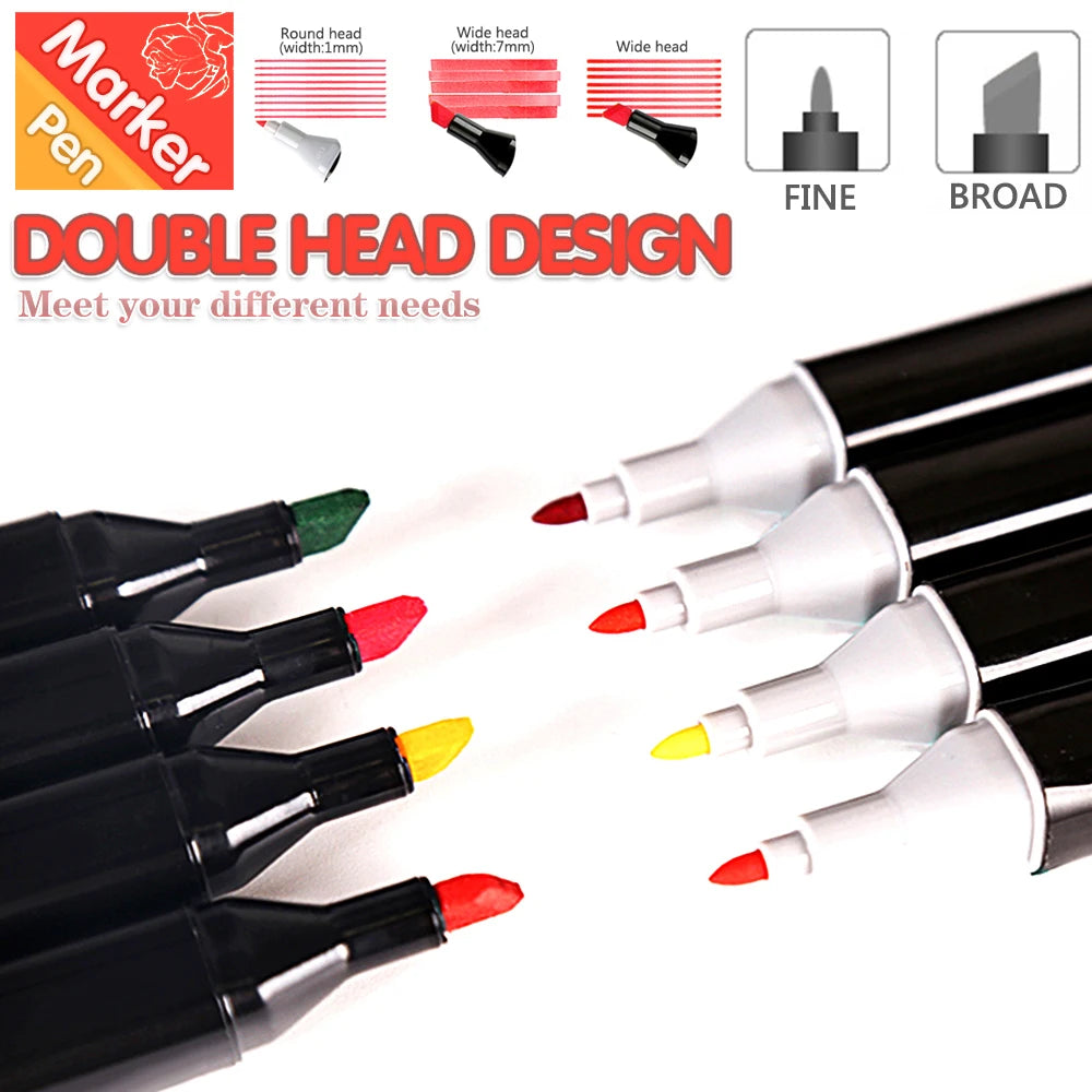 80 Markers Set, Mixed Color, Art Supplies.