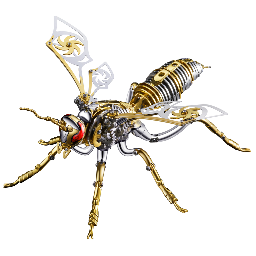Large Wasp 3D Puzzle Metal Assembly Model Mechanical lnsect Toy for Boy Kids