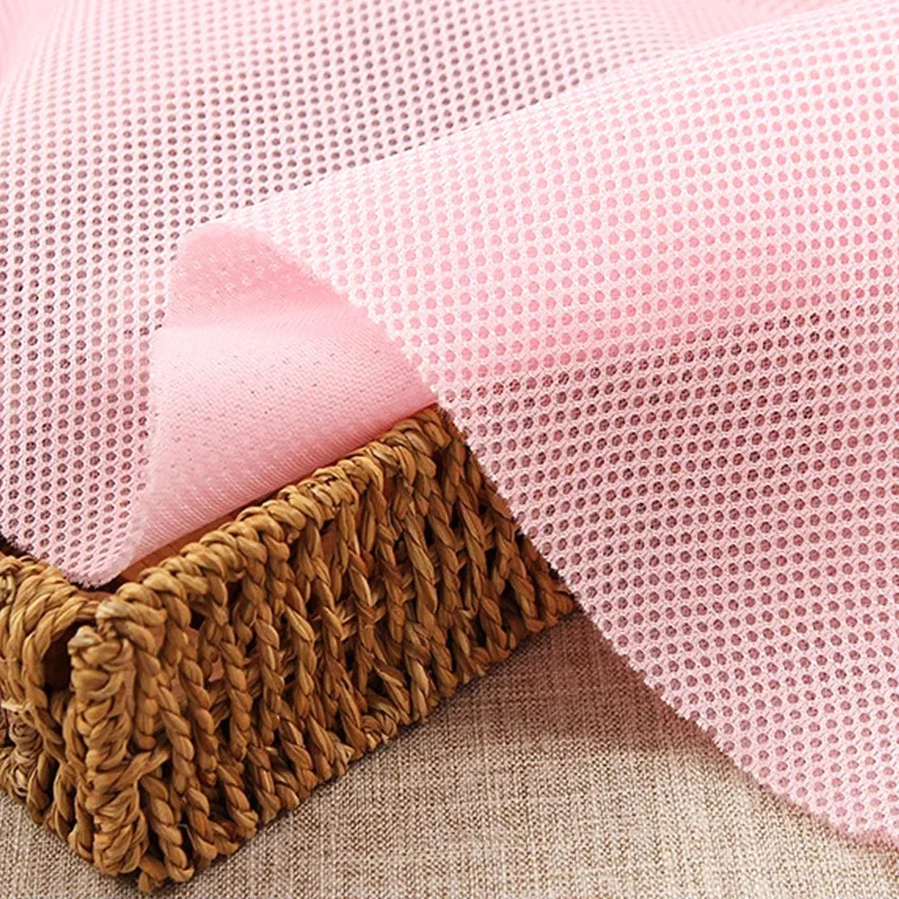 Breathable 3D Mesh Fabric Air Layer Solid Color