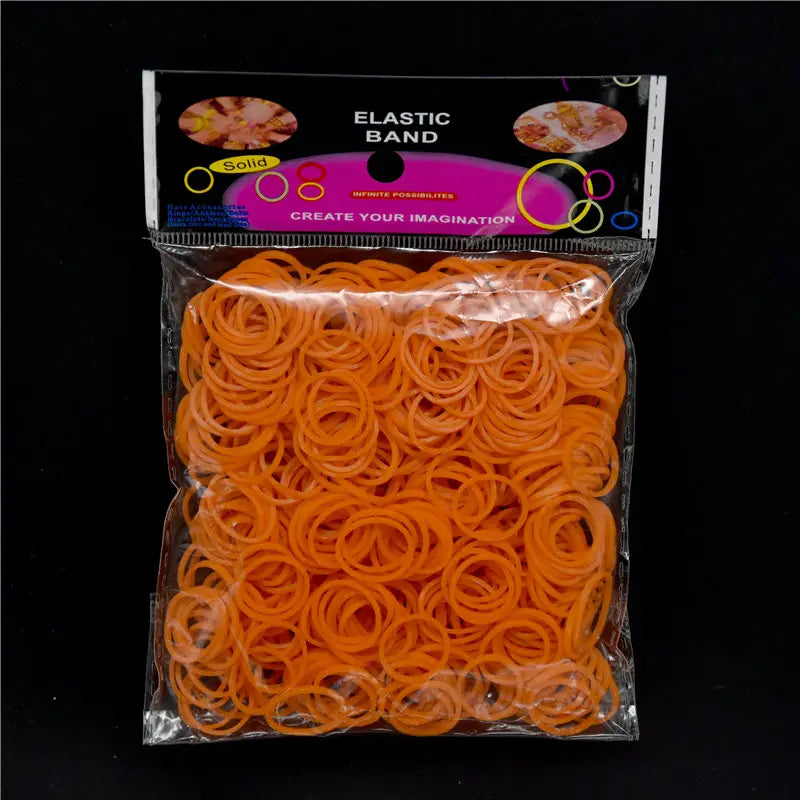 New Loom Rubber Bands Bracelet for Kids or Hair Rainbow Rubber Loom Bands