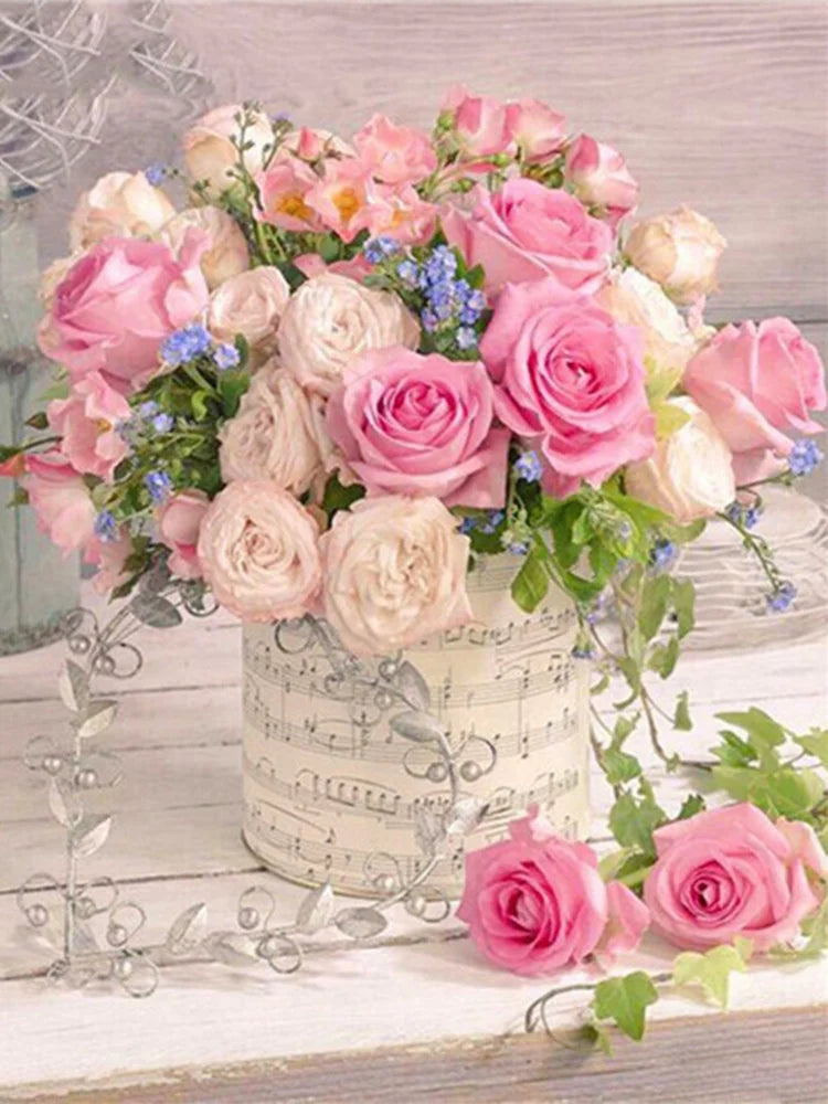 5D 120 Colors AB Fairy Dust Diamond Painting Flowers Mosaic Kits Full Square Round Embroidery DIY Gift Home Decoration