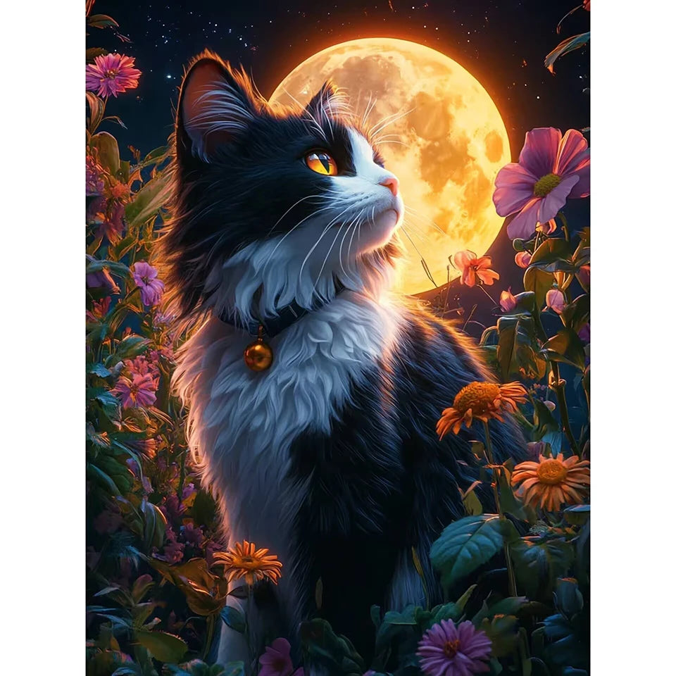 New Arrivals Diamond Embroidery Animal Kit DIY Drill Painting Cat.