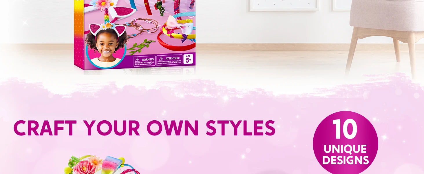 Headband Making Kit for Girls Kids Headbands DIY