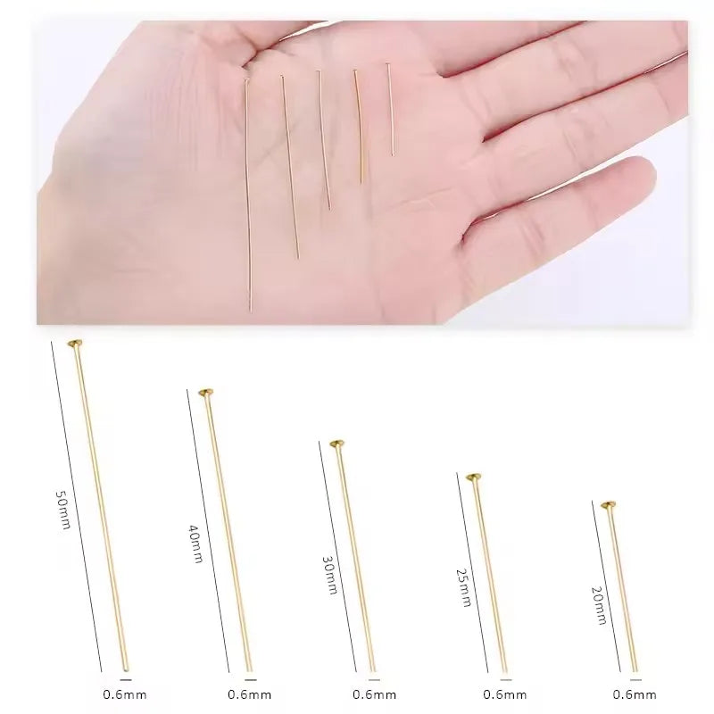 20/25/30/40/50mm Stainless Steel Flat Head Pins Earrings
