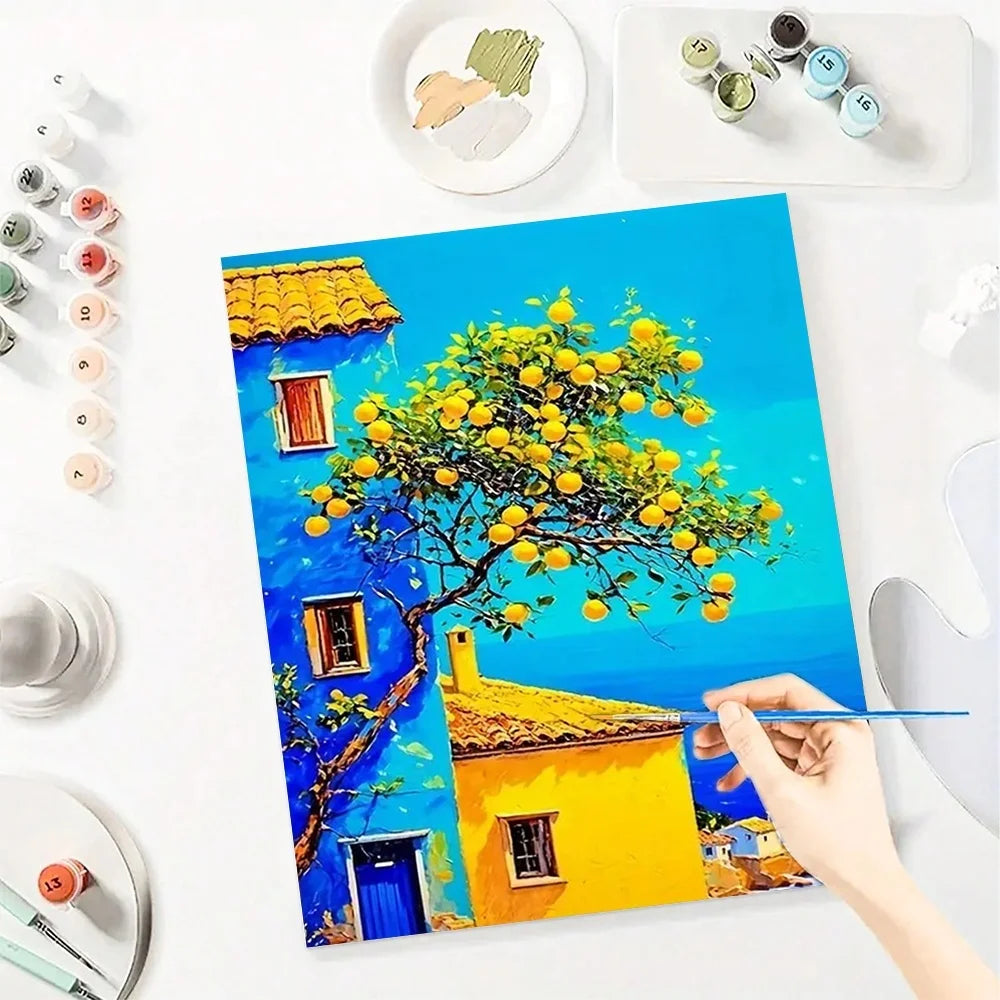 Scenery Diy Art Paint By Numbers For Adult