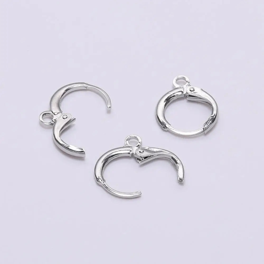 20pcs, Gold  France Lever Earring Hooks Wire Settings Base Earrings Hoops