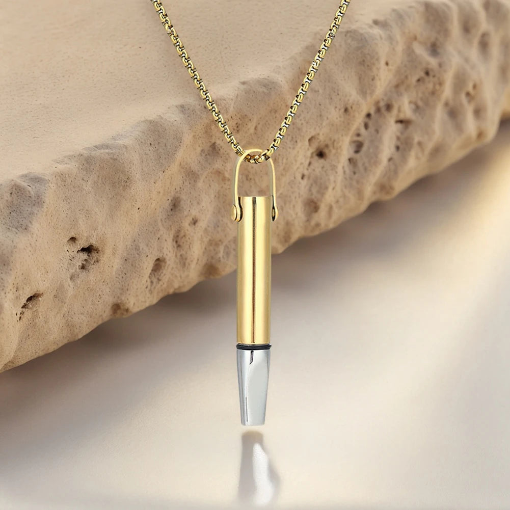 Breathing Resistance Whistle Necklace Breathing Necklace