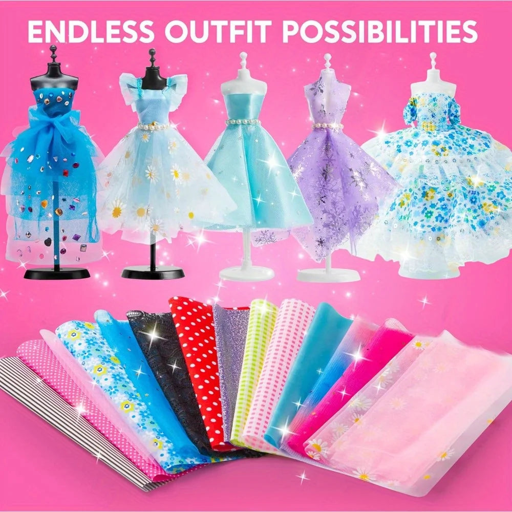 400+PCS Crafts for Kids Art and  DIY Sewing Kits, Birthday Gift