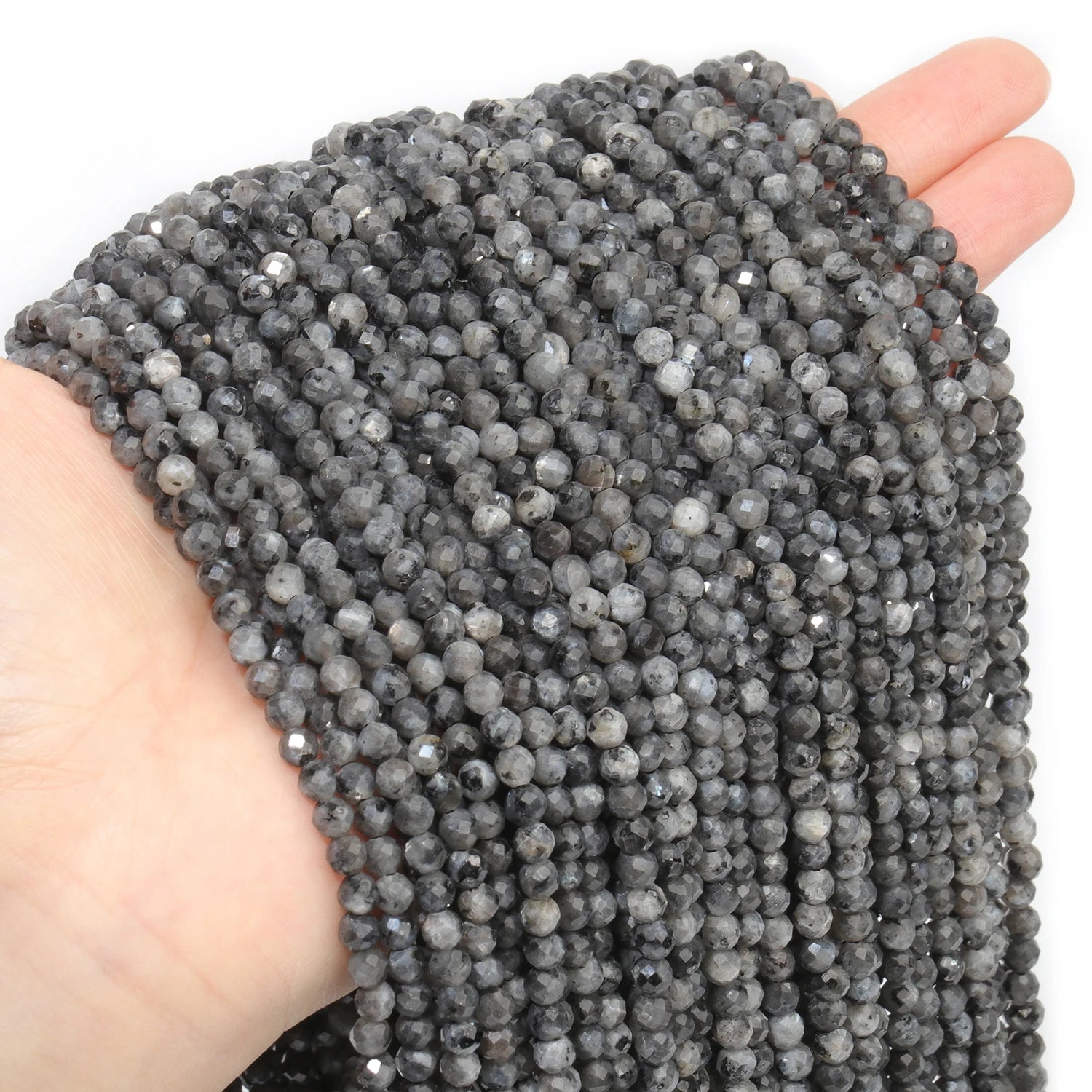 Faceted Natural Stone Beads Faceted Amazonite Aquamarine Opal Labradorite Loose Spacer Bead