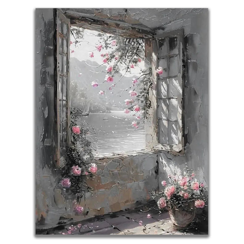 DIY diamond painting diamond mosaic art small town Scenery embroidery 5D full square round diamond cross stitch kit home decor