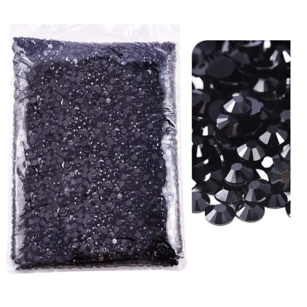 Big Package 2-6mm Resin Non Rhinestones Bulk Wholesale, Plastic Crystals Nail DIY