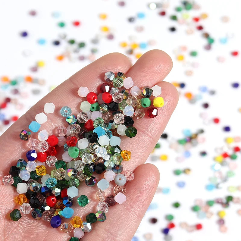 200pcs/Lot Mixed Color  Bicone Beads for Jewelry Making