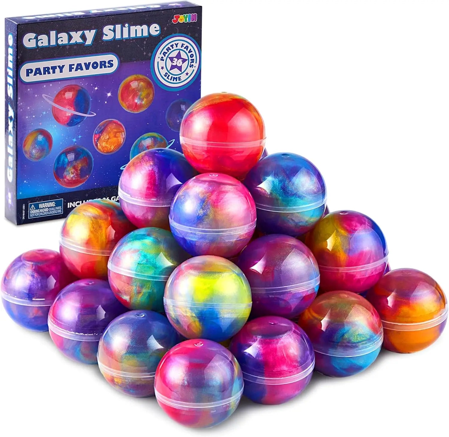 36 Pcs Galaxy Slime Cup Party Favors