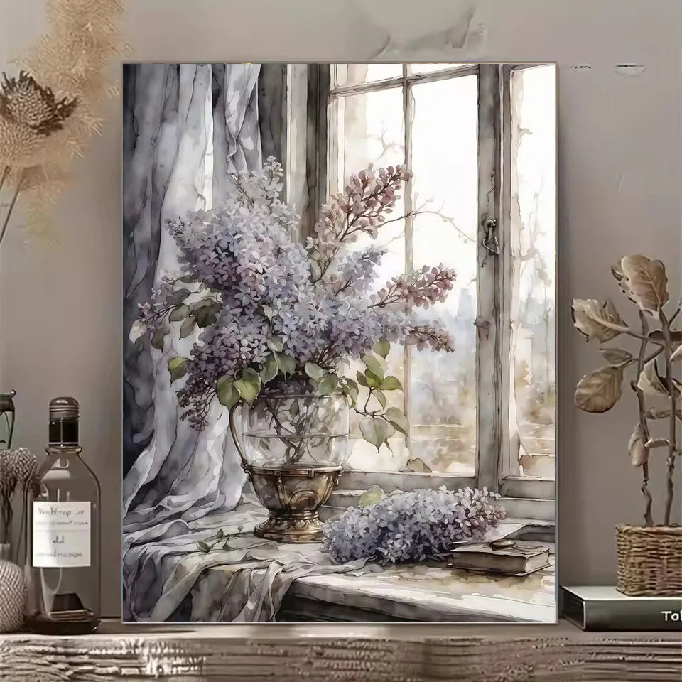 5D Diamond Painting Blossom Magnolia Blueberry Branch Flower Lemon Olive Art.