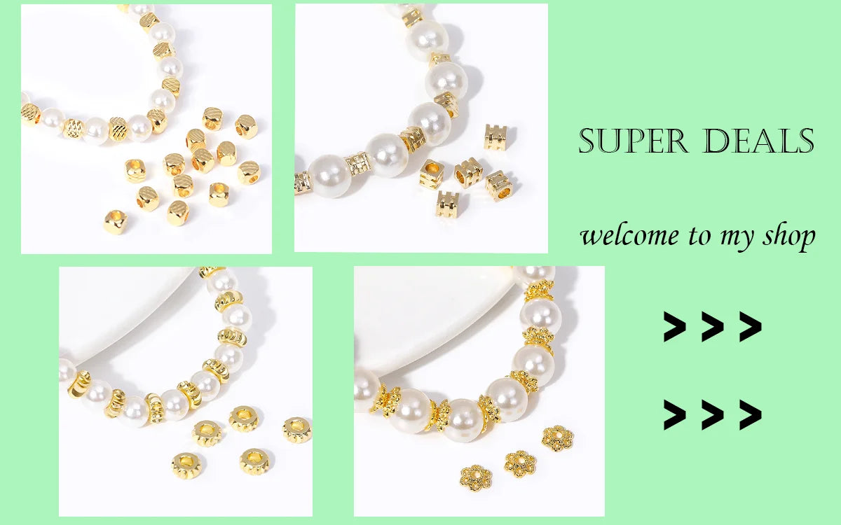DIY Jewelry Accessories Inlaid Zircon Pearl Clasps Connectors 18K Gold Plated Pearl Clasps Fastener For Necklace Making Findings
