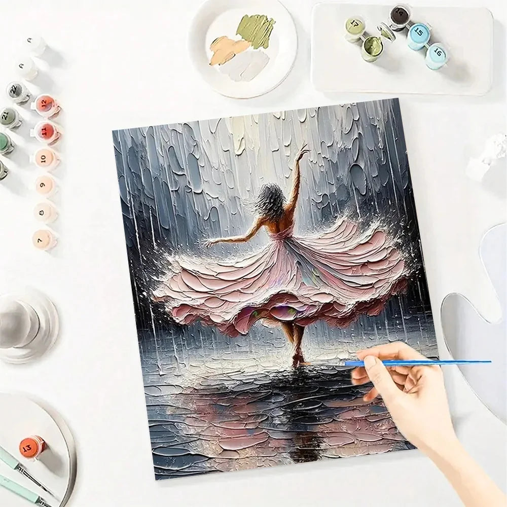 Dancing Girl Diy Art Paint By Numbers For Adult