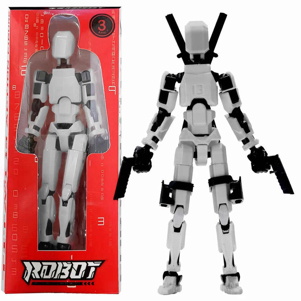 3D Printed Action Figure Multi-Jointed Action Figures Assembly