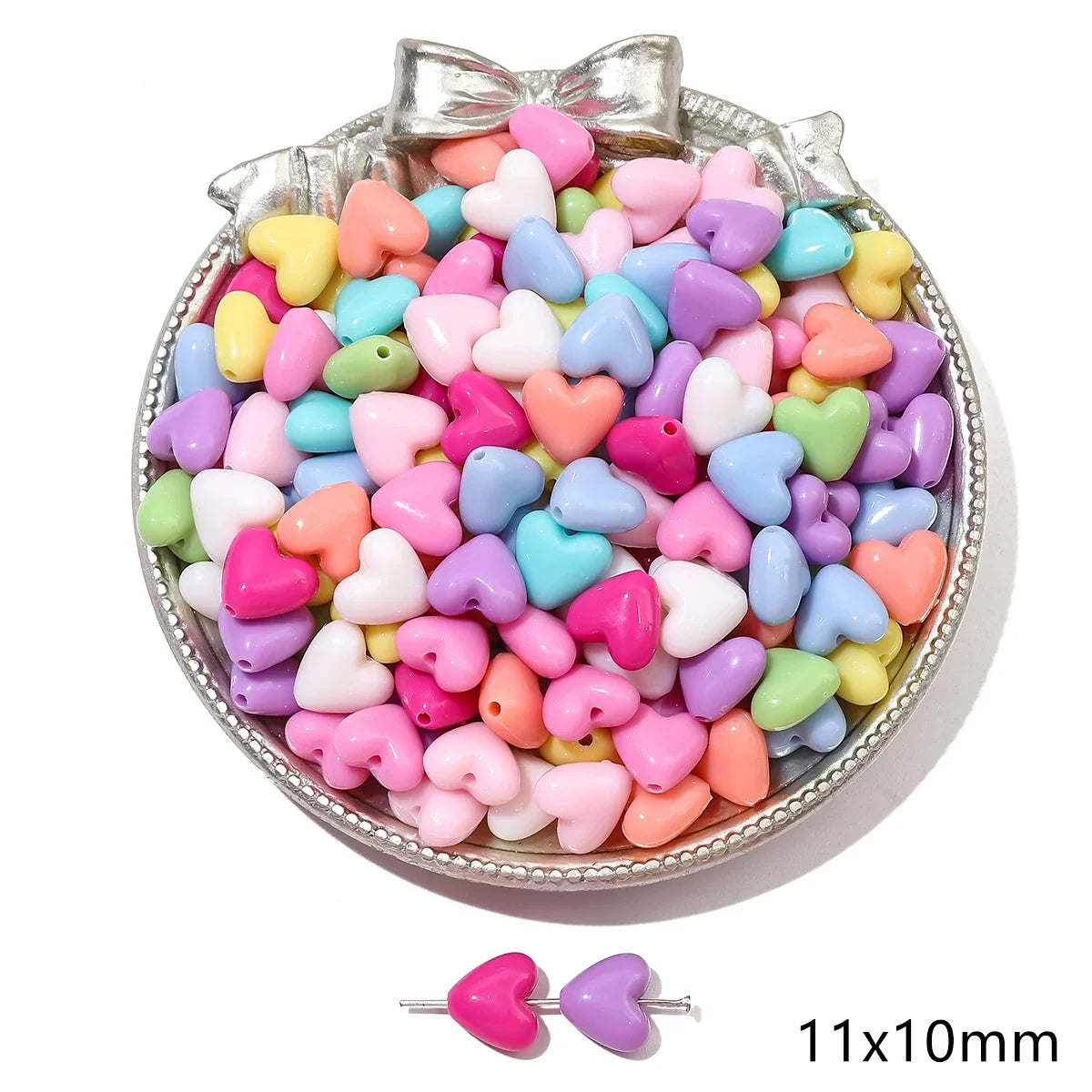 About 20-200Pcs acrylic solid colored beads, butterflies, pentagonal stars, love beads