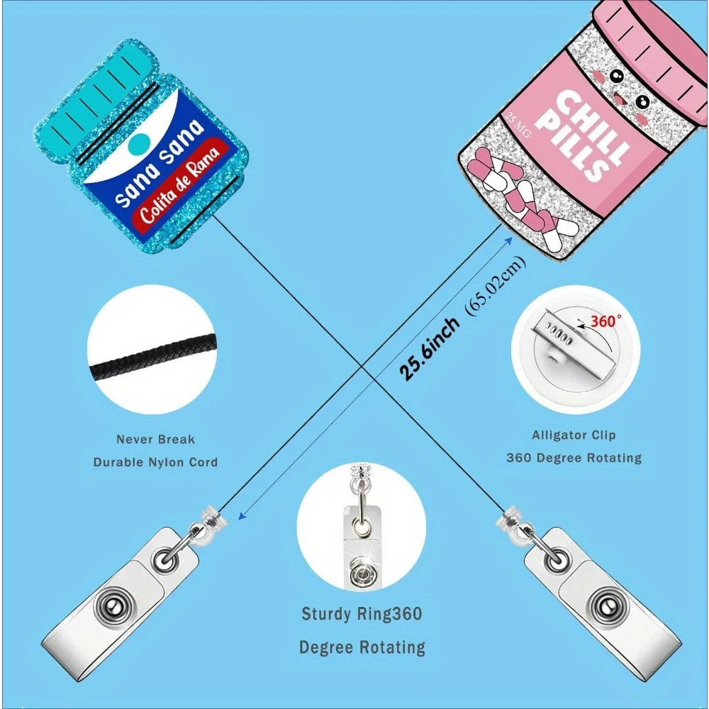 Fun cartoon pill ID clips for nurses & medical students.