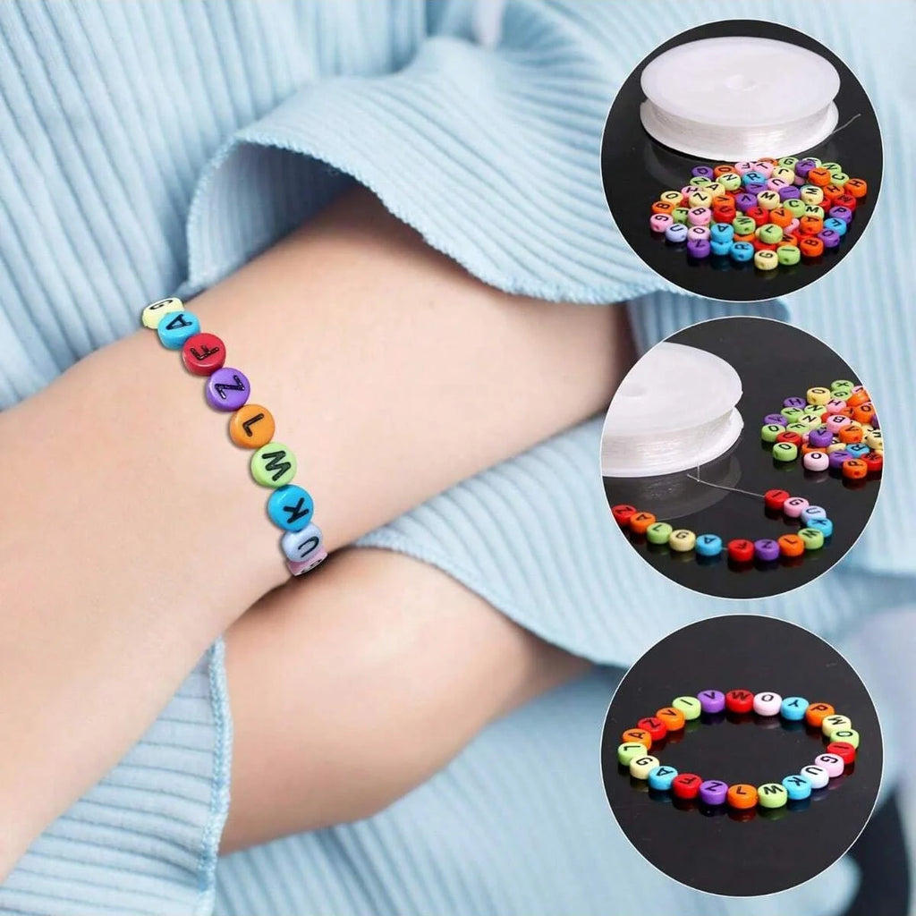 700pcs/lot Colorful Round Letter Beads Acrylic Alphabet Number