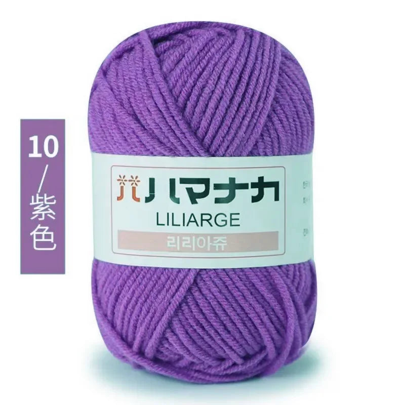 Milk Sweet Soft Cotton Baby Knitting Wool Yarn Thick Yarn