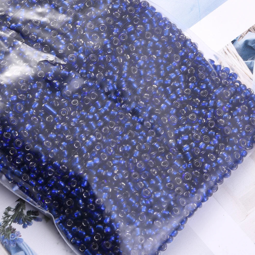1000/500/200Pcs Glass Transparent Seed Bead Spacing Beads