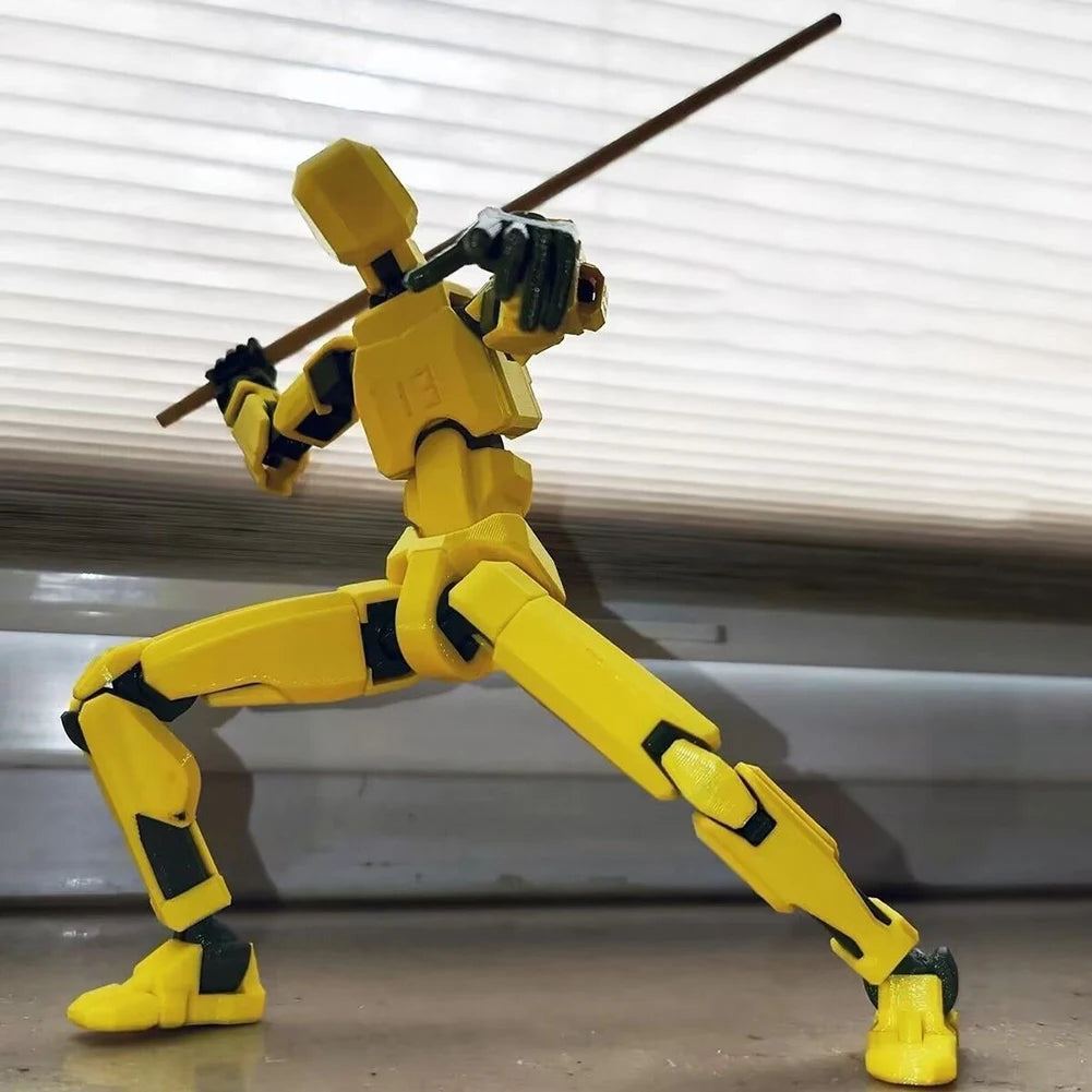 3D Printed Action Figure Multi-Jointed Action Figures Assembly