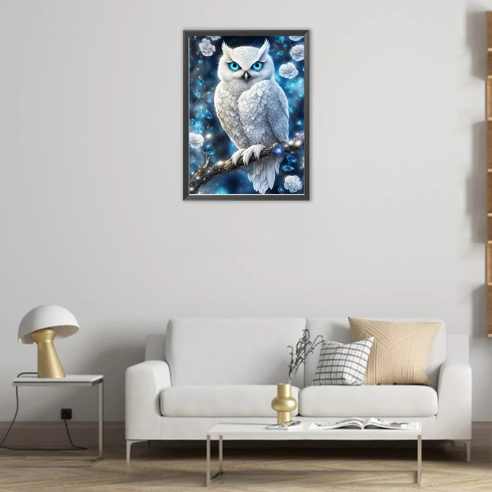 5D DIY Drill Partial AB Diamond Painting Owl Kit