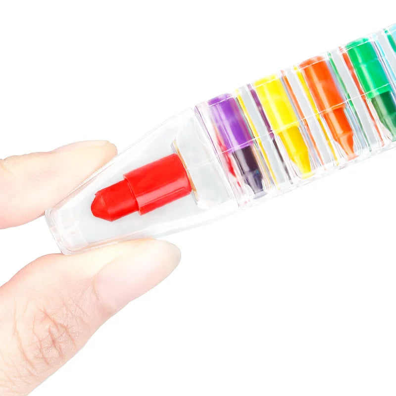 1Pcs 8 color Crayons Creative , Oil Pastel Colored Pencil
