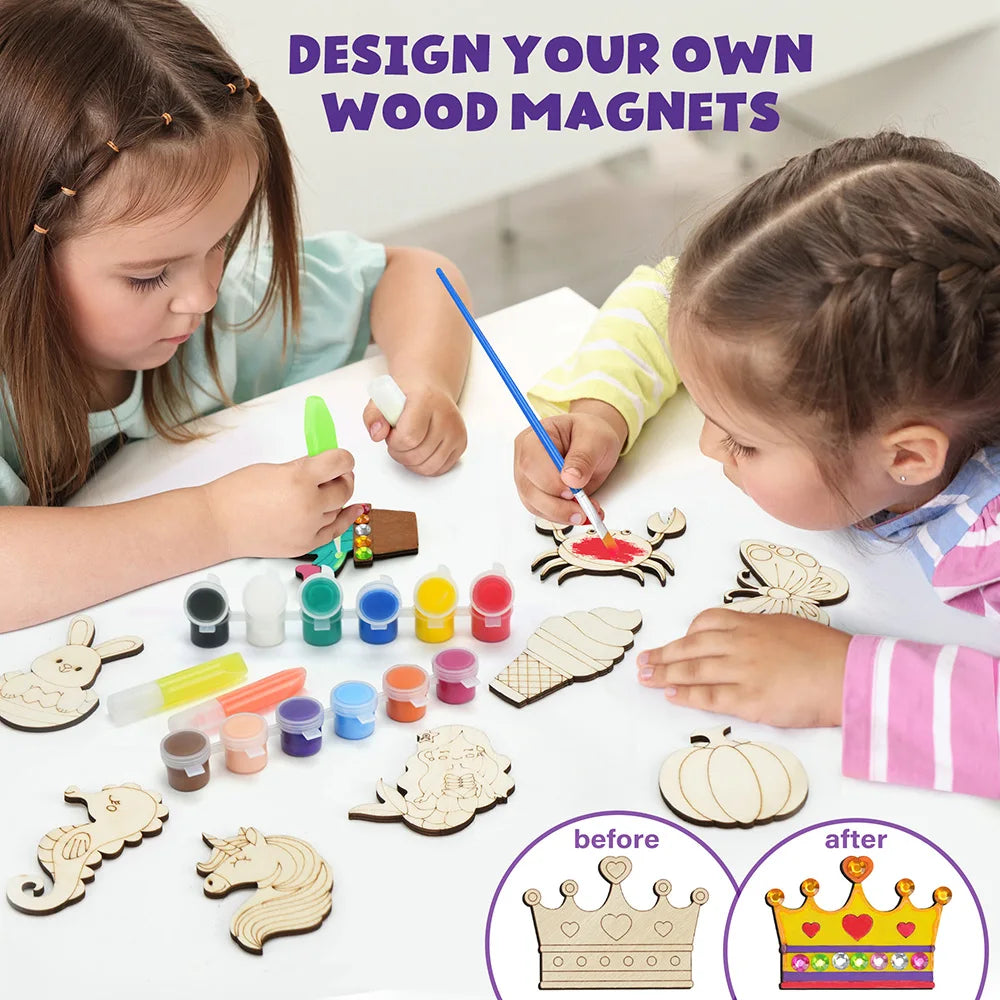 Birthday Giftss Wood Crafts Kit for Kids Glow in The Dark