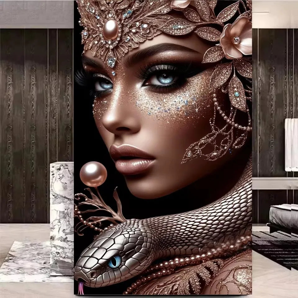 Beautiful African Woman DIY Diamond Painting Kits for Adults, New 2026.