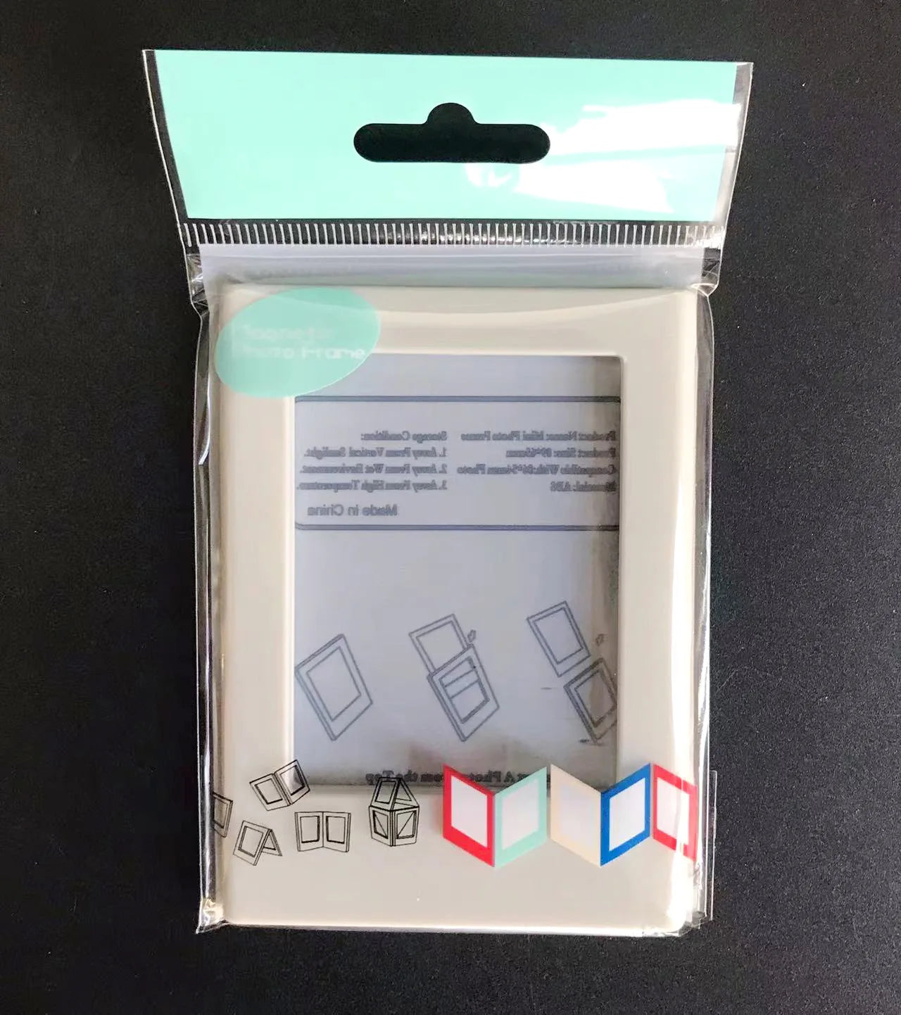 3-inch minimalist Polaroid photo frame with magnetic transparent acrylic photo card display