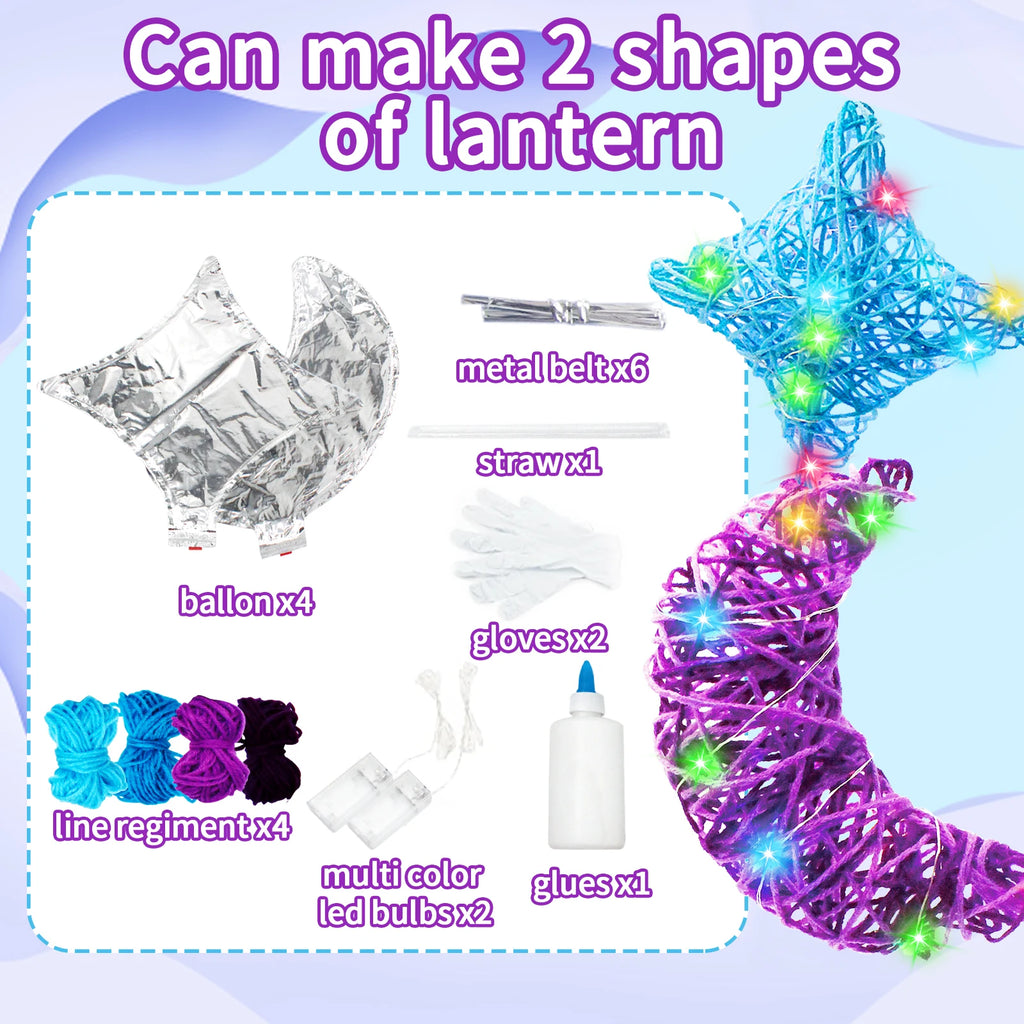3D String Light Art Latern and Crafts Light Nail Kit Light DIY Crafting Decorations Supplies Kit Sets for Kids Children Girl Aduts