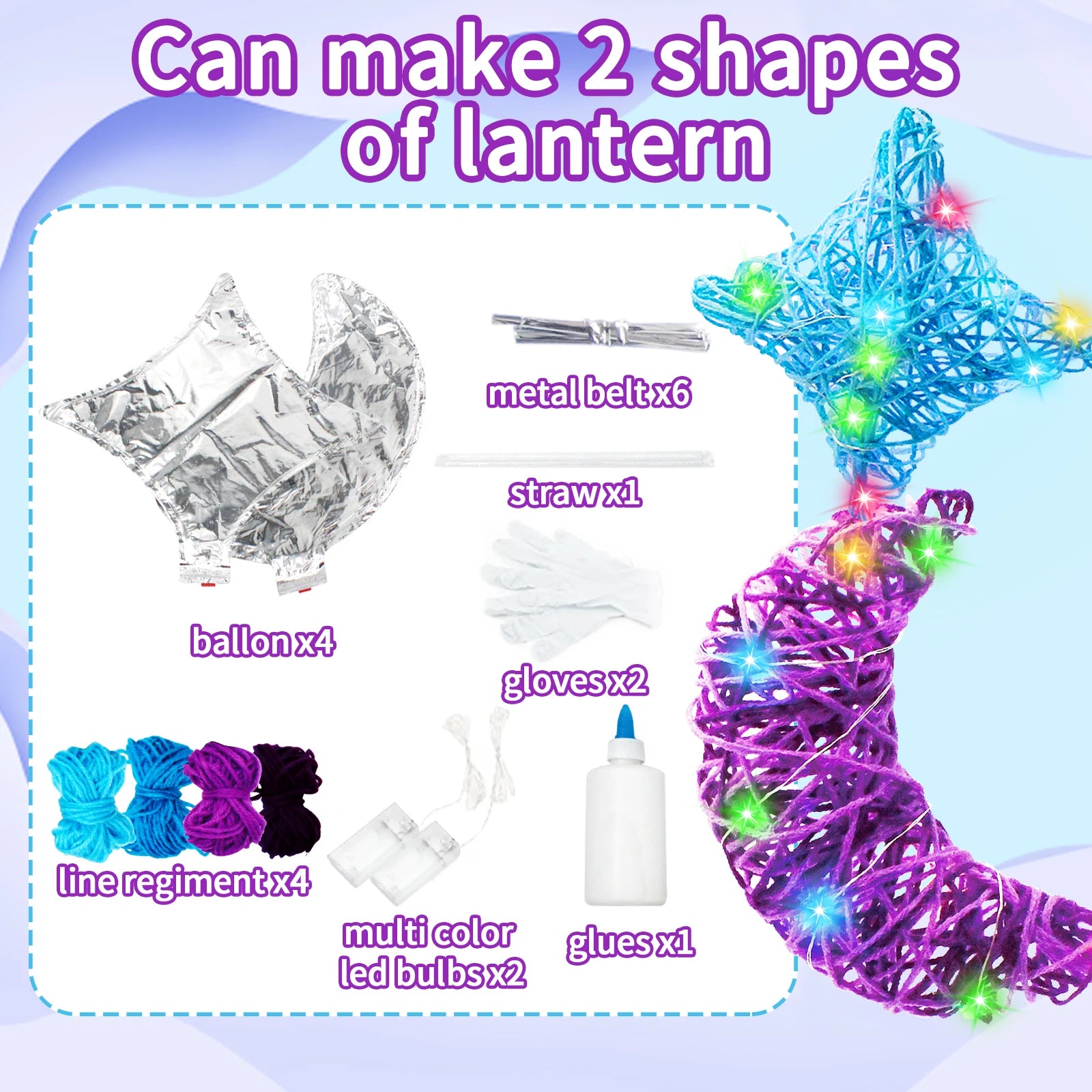 3D String Light Art Latern and Crafts Light Nail Kit Light DIY Crafting Decorations Supplies Kit Sets for Kids Children Girl Aduts