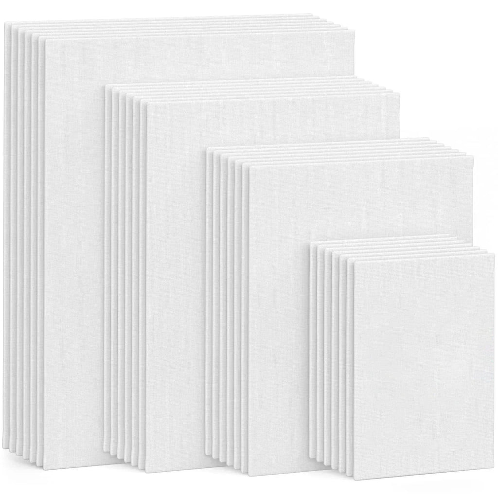 4pcs/pack Professional Stretched Canvas Primed White