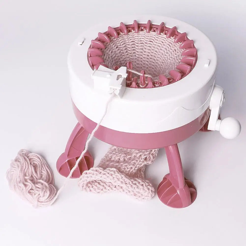 DIY Plastic Hand Knitting Sewing Machine  Weaving Toy