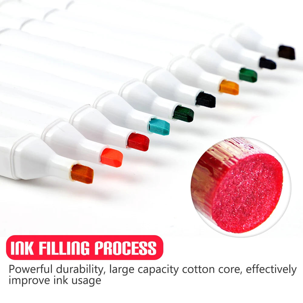 80 Markers Set, Mixed Color, Art Supplies.