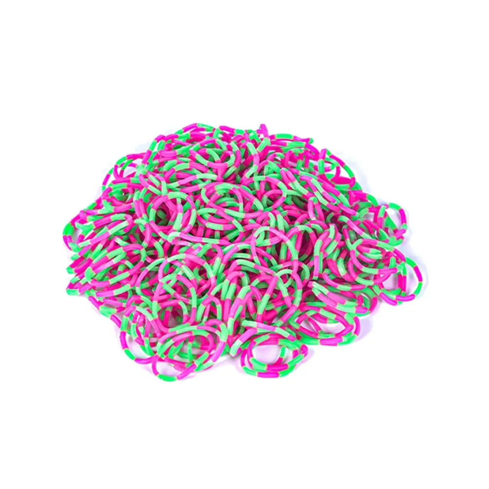 600pcs Loom Rubber Bands Kit Bracelet Making Kit for Kids Elastic Weaving