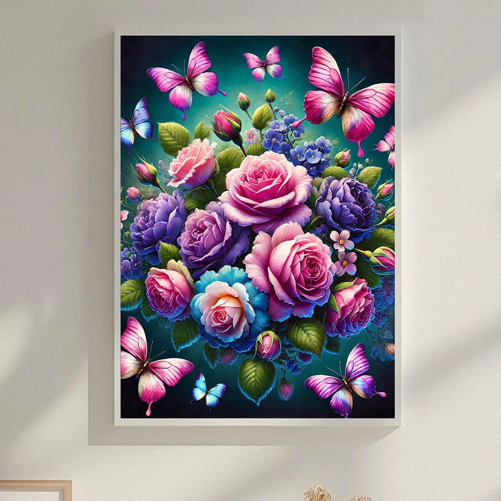 5D DIY Animal Butterfly  Painting Home Decor Flower