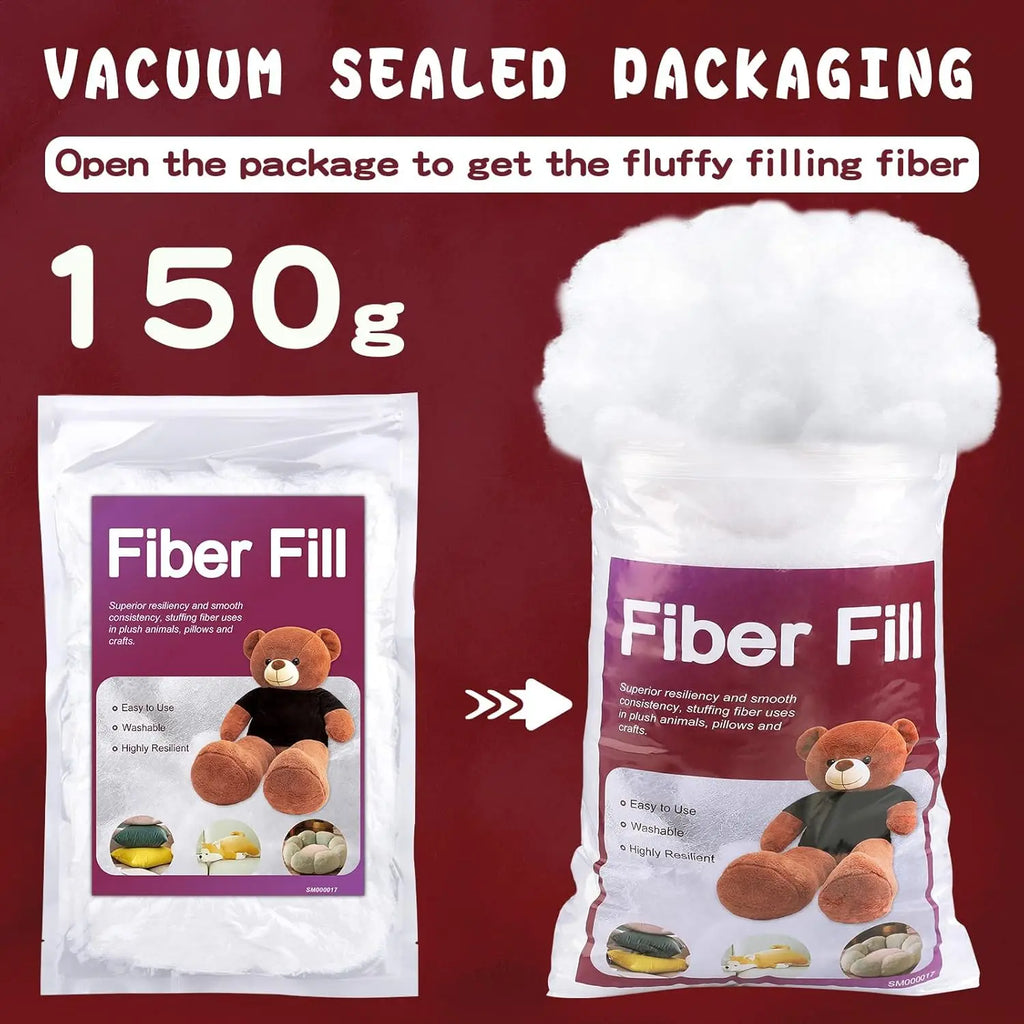 Polyfill Stuffing Fiber Fill White High Resilience Premium Fiberfill Crochet Stuffing