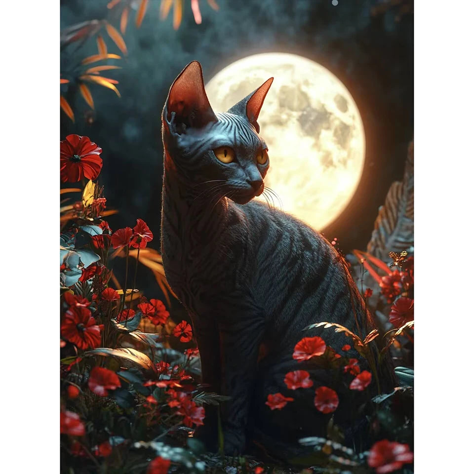 New Arrivals Diamond Embroidery Animal Kit DIY Drill Painting Cat.