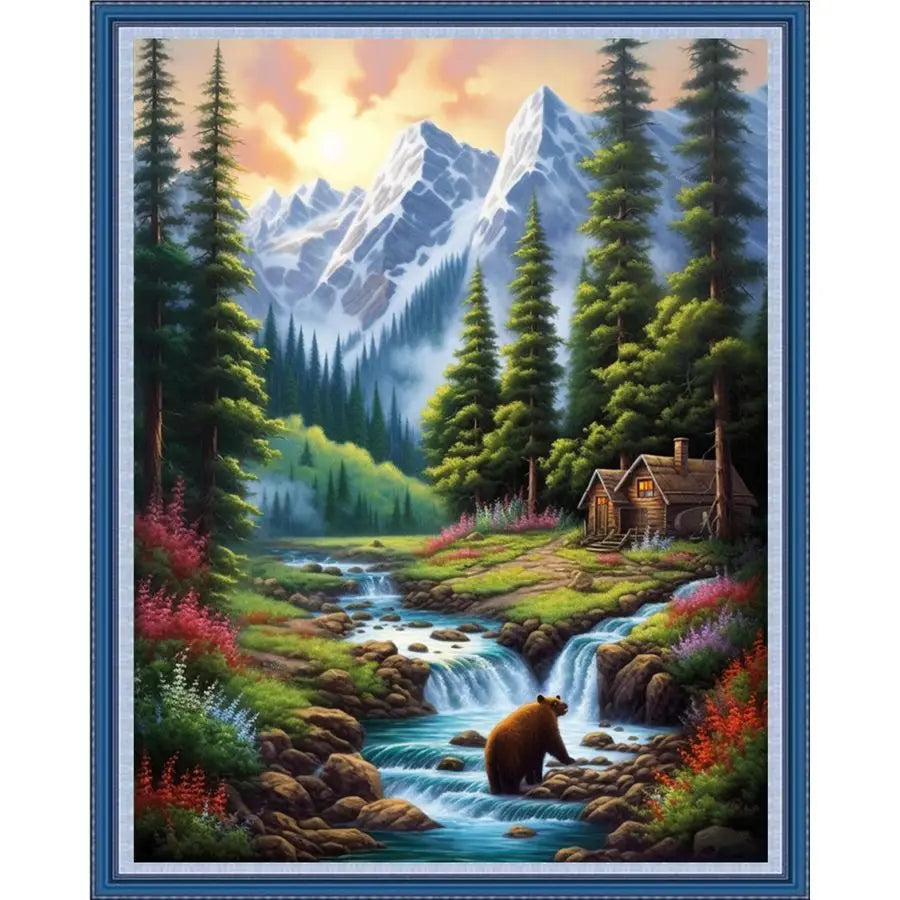 Stamped Cross Stitch  Embroidery Kits 11CT Needlepoint