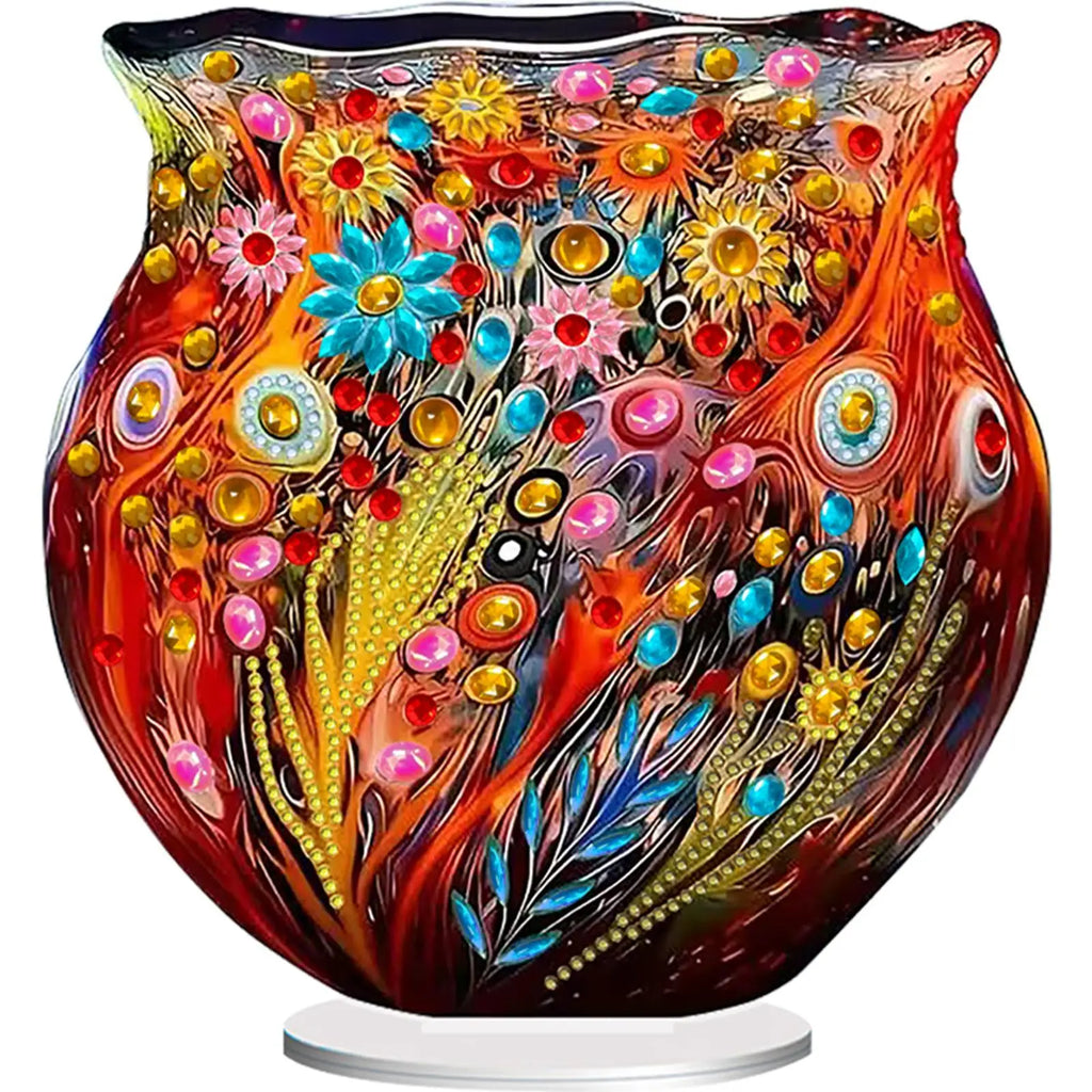Acrylic Special Shape Flowers Diamond Art Paintings Kits.