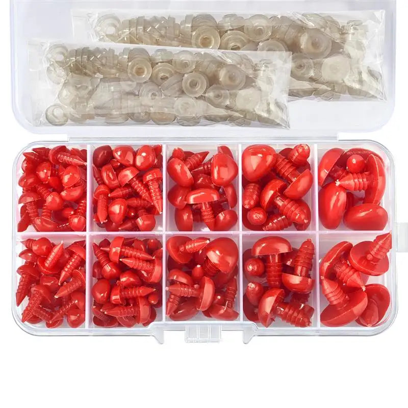 1 Box Plastic Colorful Eyes Noses For Doll Craft DIY Making Tools