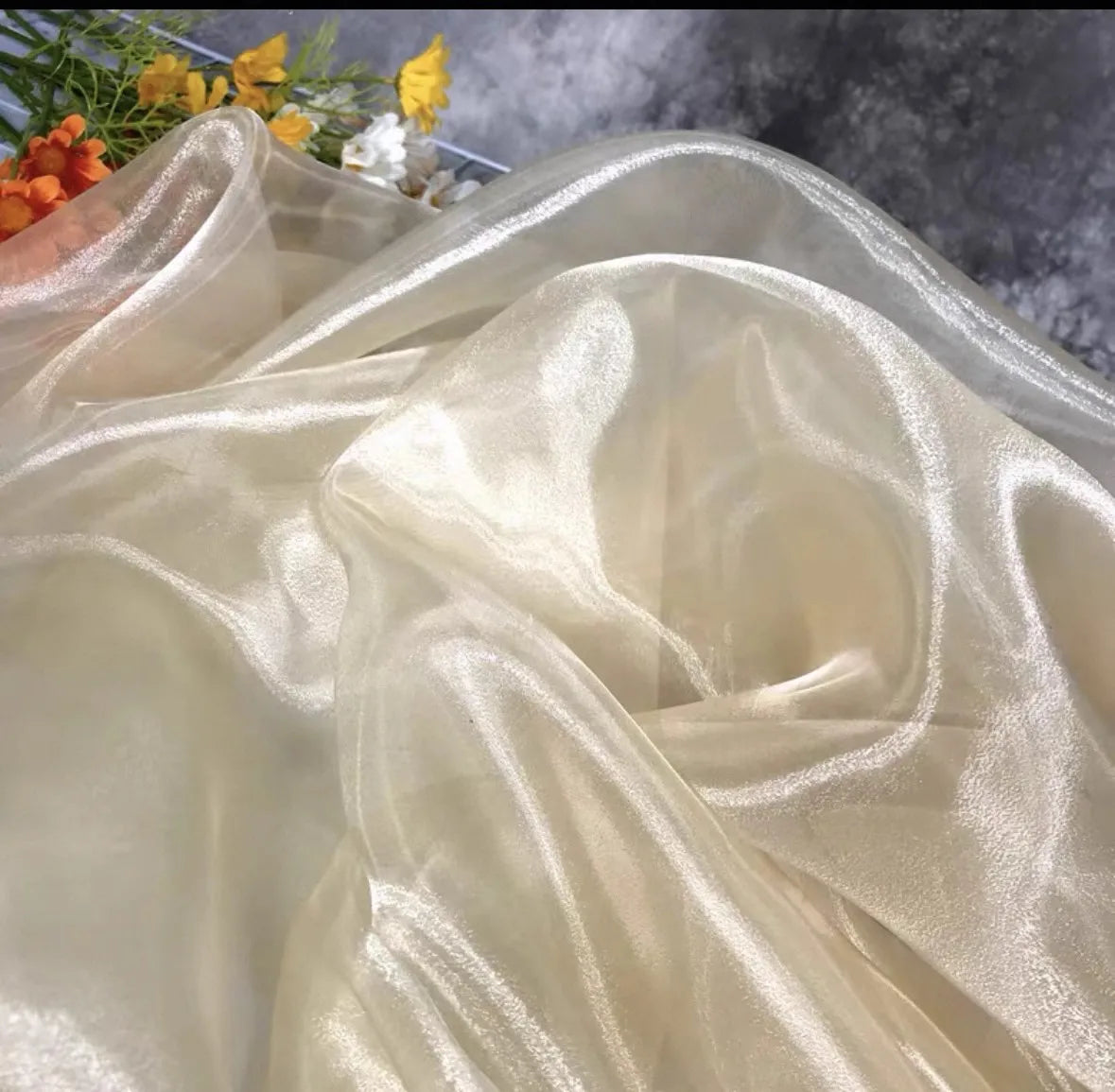 25 Colors water light texture  flowing gauze transparent gauze wedding scene