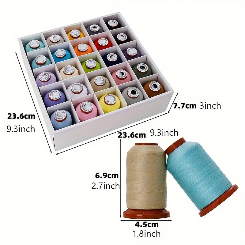 Sewing Threads Kits, 25 Colors 1100 Yards Per Spools