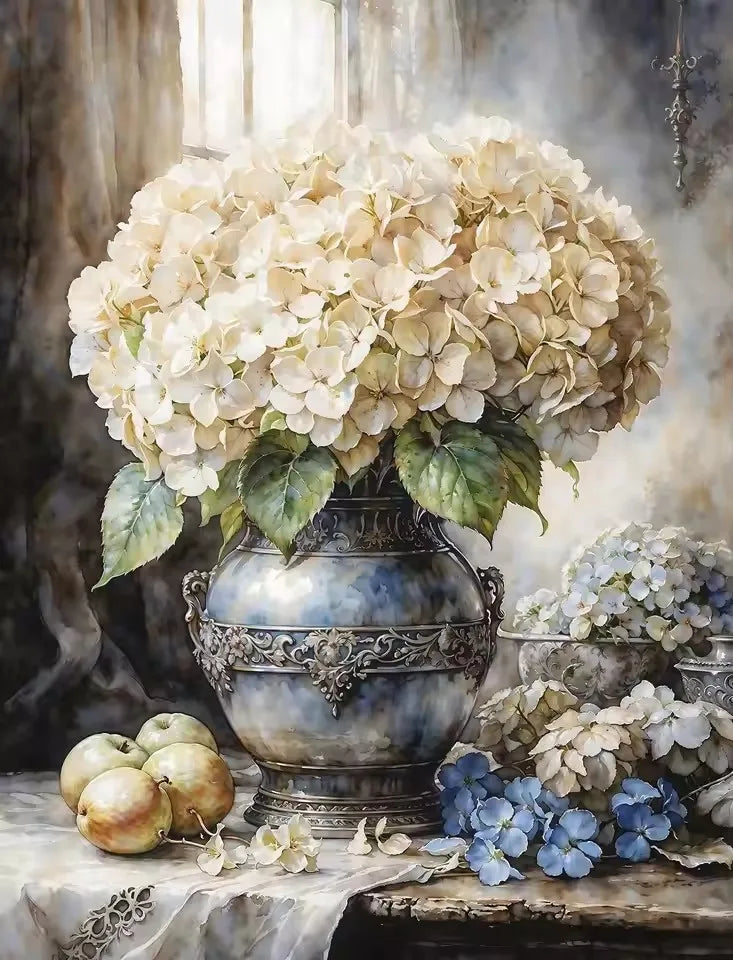 5D Diamond Painting Blossom Magnolia Blueberry Branch Flower Lemon Olive Art.
