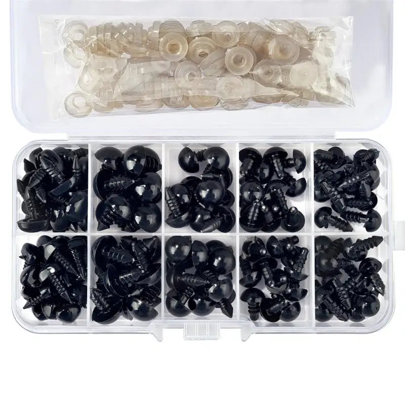1 Box Plastic Colorful Eyes Noses For Doll Craft DIY Making Tools
