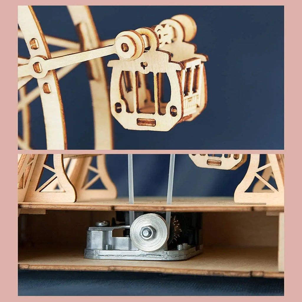 3D Puzzle Ferris Wheel Music Box Model Kit. For Children and adults crafting DIY, Unisex.
